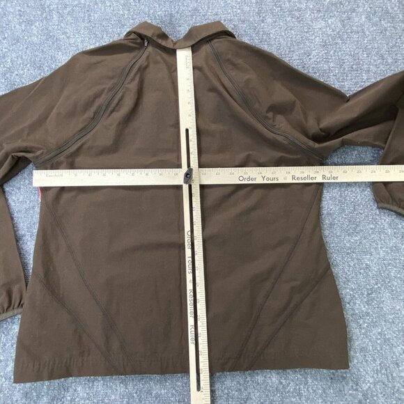Danskin Now Jacket Womens Large Brown Windbreaker Zip Removable Sleeves Vest - Picture 8 of 14